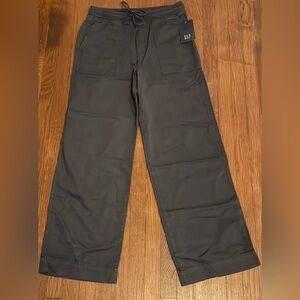 Gap Wide Leg Draw String Khakis